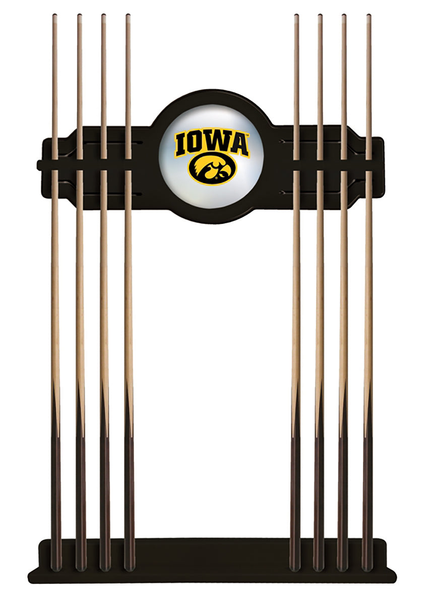 University of Iowa Solid Wood Cue Rack