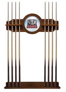 University of Alabama (Elephant) Solid Wood Cue Rack