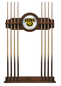 University of Iowa Solid Wood Cue Rack