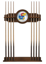 Load image into Gallery viewer, University of Kansas Solid Wood Cue Rack