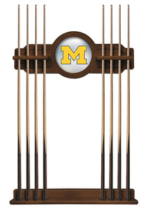 University of Michigan Solid Wood Cue Rack