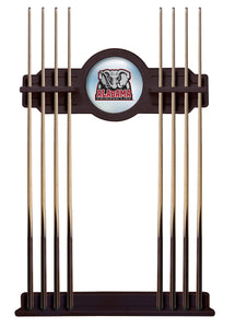 University of Alabama (Elephant) Solid Wood Cue Rack