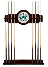 Load image into Gallery viewer, Notre Dame (Leprechaun) Solid Wood Cue Rack