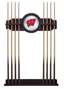 University of Wisconsin (W) Solid Wood Cue Rack