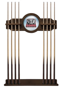 University of Alabama (Elephant) Solid Wood Cue Rack