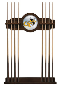 Georgia Tech Solid Wood Cue Rack