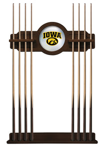 University of Iowa Solid Wood Cue Rack