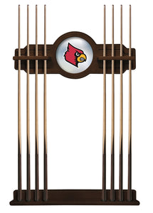 University of Louisville Solid Wood Cue Rack