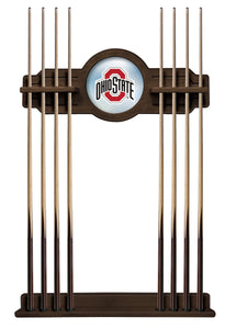 Ohio State University Solid Wood Cue Rack