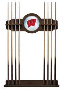 University of Wisconsin (W) Solid Wood Cue Rack