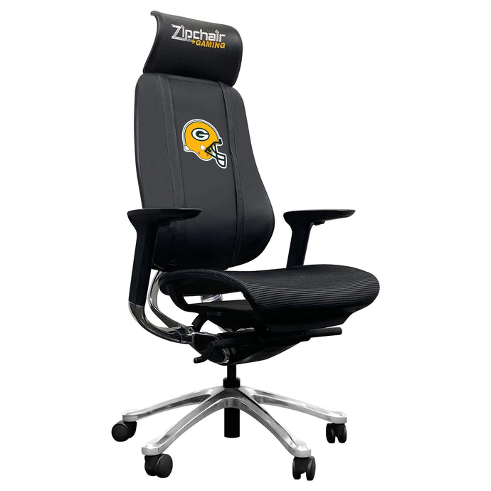 PhantomX Mesh Gaming Chair with Green Bay Packers Helmet Logo