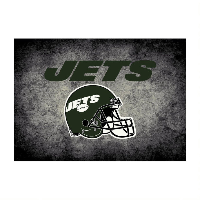 New York Jets Distressed Rug