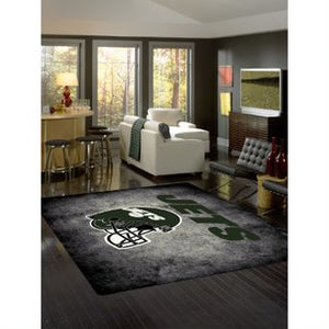 New York Jets Distressed Rug