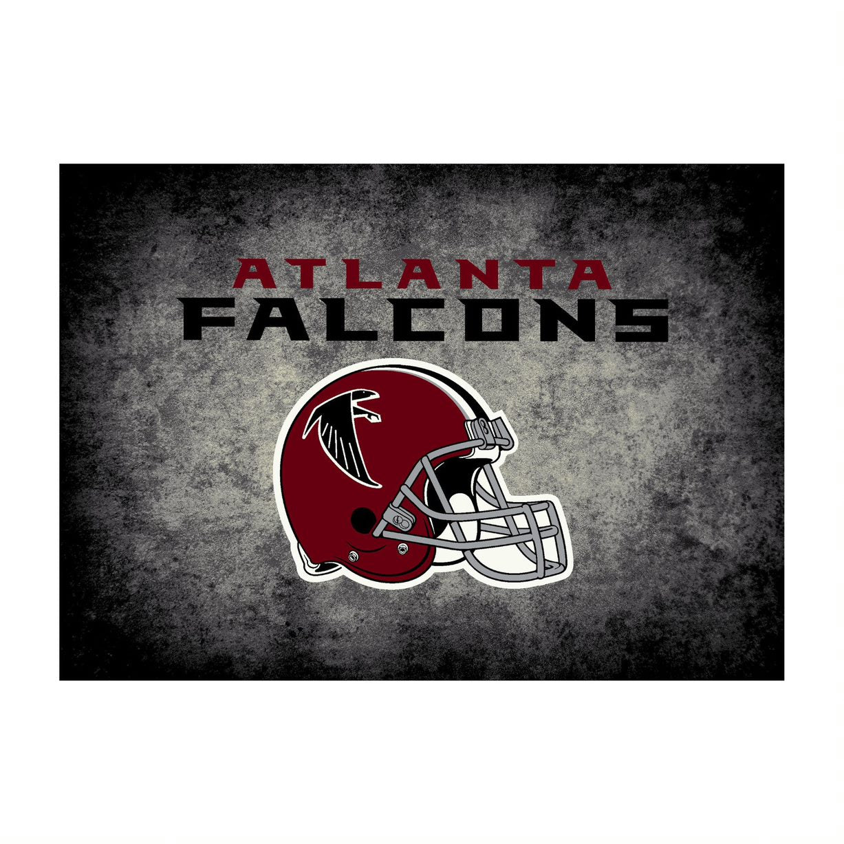 Atlanta Falcons Distressed Rug