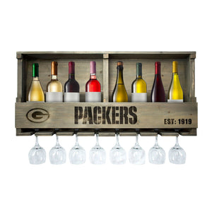 Green Bay Packers Reclaimed Bar Shelf