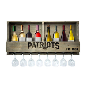 New England Patriots Reclaimed Bar Shelf