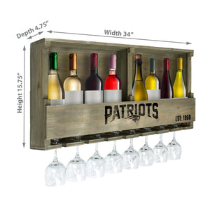 New England Patriots Reclaimed Bar Shelf