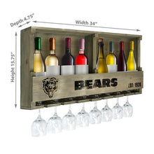 Load image into Gallery viewer, Chicago Bears Reclaimed Bar Shelf