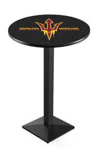 Arizona State University (Pitchfork) 30" Top Pub Table with Black Wrinkle Finish