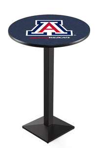 University of Arizona 30" Top Pub Table with Black Wrinkle Finish