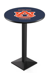 Auburn University 30" Top Pub Table with Black Wrinkle Finish