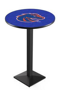 Boise State University 30" Top Pub Table with Black Wrinkle Finish