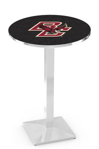 Boston College 30" Top Pub Table with Chrome Finish