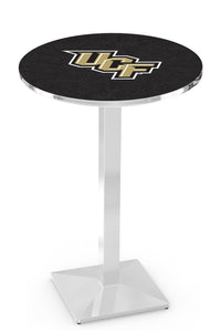 University of Central Florida 30" Top Pub Table with Chrome Finish