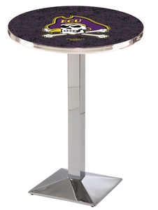 East Carolina University 30" Top Pub Table with Chrome Finish