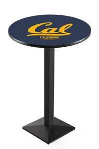 University of California 30" Top Pub Table with Black Wrinkle Finish