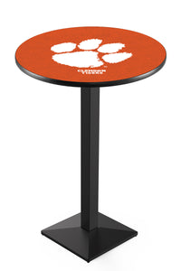 Clemson 30" Top Pub Table with Black Wrinkle Finish