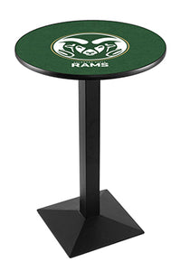 Colorado State University 30" Top Pub Table with Black Wrinkle Finish