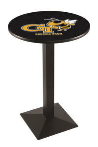 Georgia Tech 30" Top Pub Table with Black Wrinkle Finish