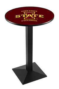 Iowa State University 30" Top Pub Table with Black Wrinkle Finish