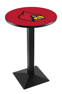University of Louisville 30" Top Pub Table with Black Wrinkle Finish