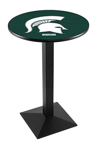 Michigan State University 30" Top Pub Table with Black Wrinkle Finish