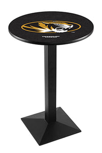 University of Missouri 30" Top Pub Table with Black Wrinkle Finish