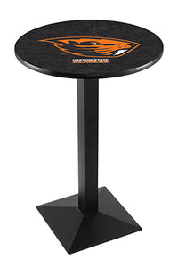 Oregon State University 30" Top Pub Table with Black Wrinkle Finish