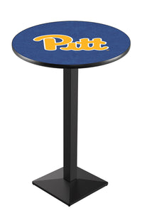 University of Pittsburgh 30" Top Pub Table with Black Wrinkle Finish