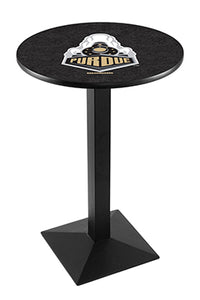 Purdue 30" Top Pub Table with Black Wrinkle Finish