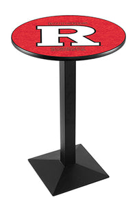 Rutgers 30" Top Pub Table with Black Wrinkle Finish