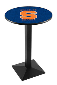 Syracuse University 30" Top Pub Table with Black Wrinkle Finish