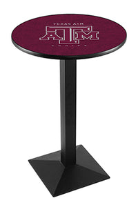 Texas A&M - 30" Top Pub Table with Black Wrinkle Finish