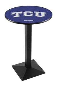 Texas Christian University 30" Top Pub Table with Black Wrinkle Finish