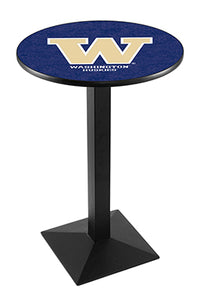 University of Washington 30" Top Pub Table with Black Wrinkle Finish