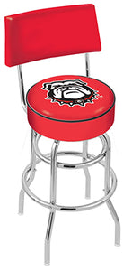 Georgia "Bulldog" Swivel Bar/Counter Stool