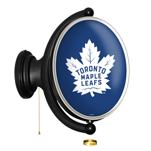 Toronto Maple Leaf: Original Oval Rotating Lighted Wall Sign - The Fan-Brand