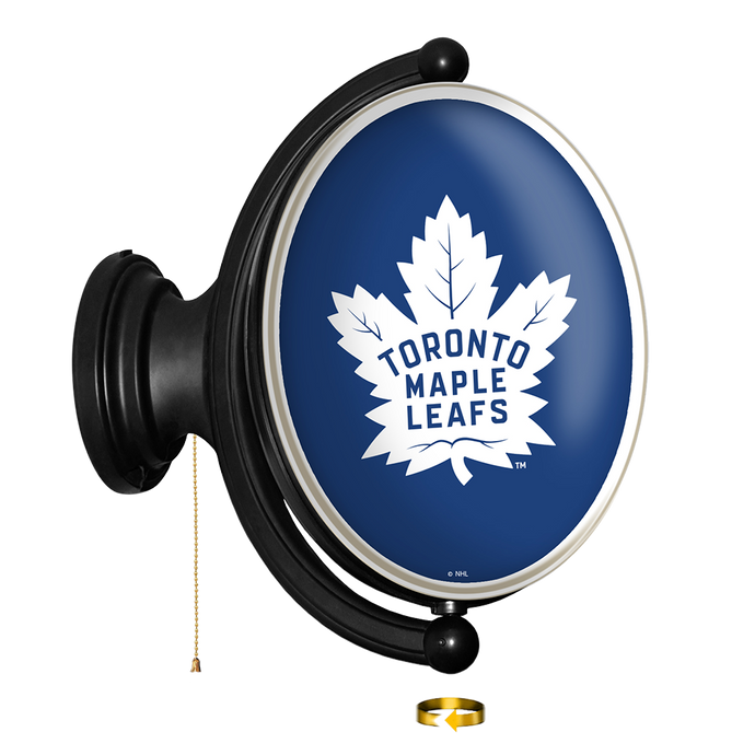Toronto Maple Leaf: Original Oval Rotating Lighted Wall Sign - The Fan-Brand