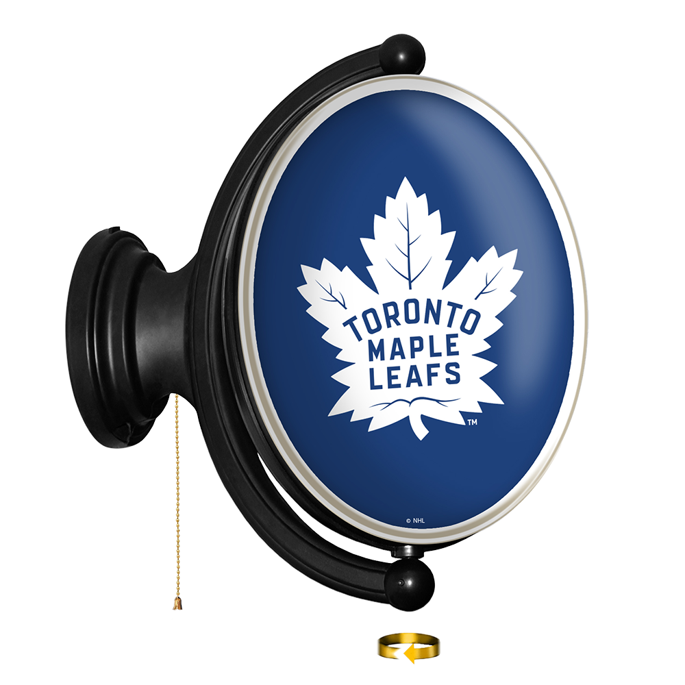 Toronto Maple Leaf: Original Oval Rotating Lighted Wall Sign - The Fan-Brand