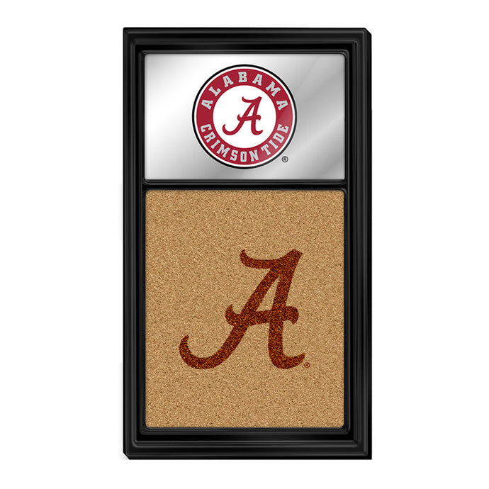 Alabama Crimson Tide: Dual Logo Mirrored Dry Erase Note Board